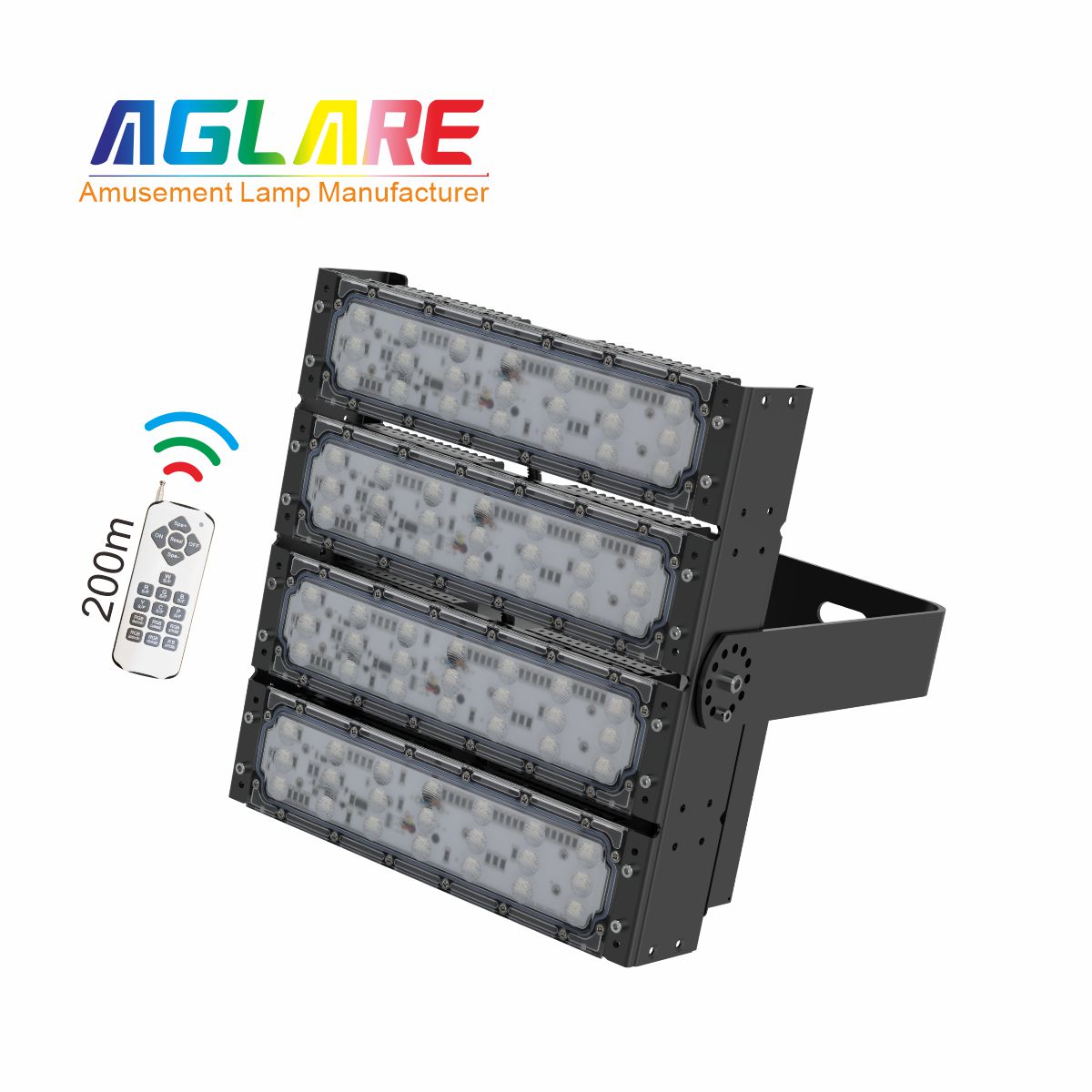 200W RGB彩色投光灯,变色户外射灯带？仄