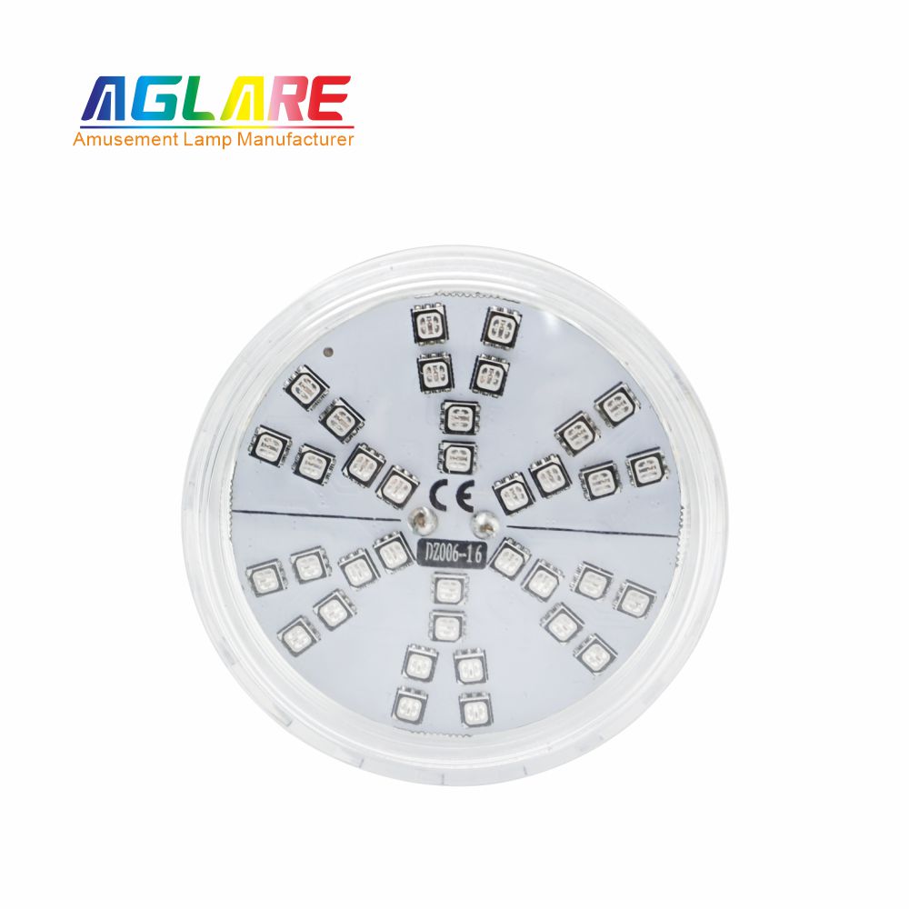 60mm RGB LED游乐场灯1-16自动程序旋转效果- AC24V，，， 42led